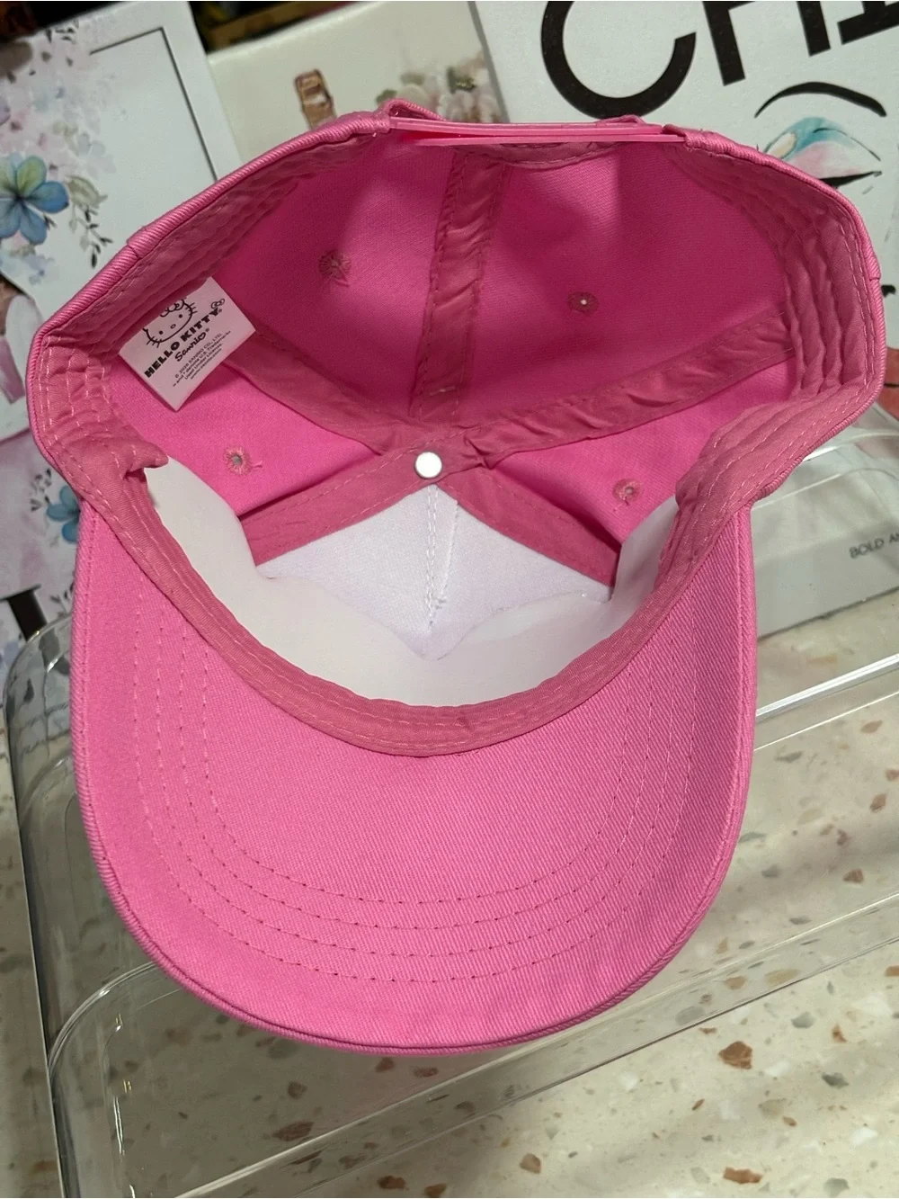NWT Girls Hello Kitty Adjustable Baseball Cap